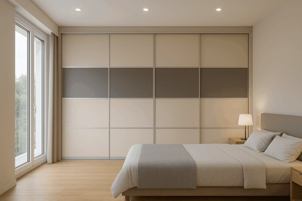 Šatní vestavěná skříň do ložnice