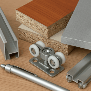 Kování pro vestavěné skříně